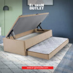 BOX MARINERO CON BAÚL 1 PLAZA MADERA NATURAL