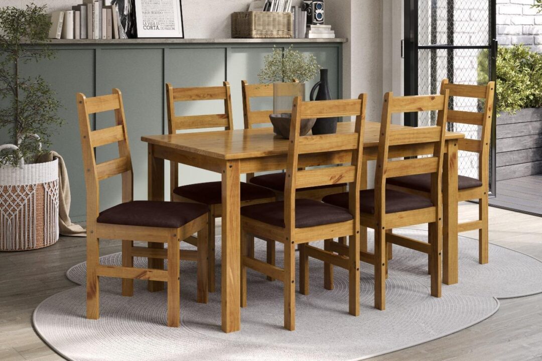 JUEGO DE COMEDOR 6 SILLAS