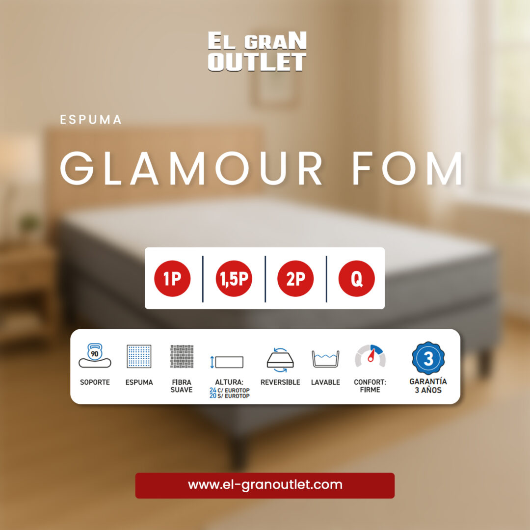 COLCHON GLAMOUR FOM ESPUMA