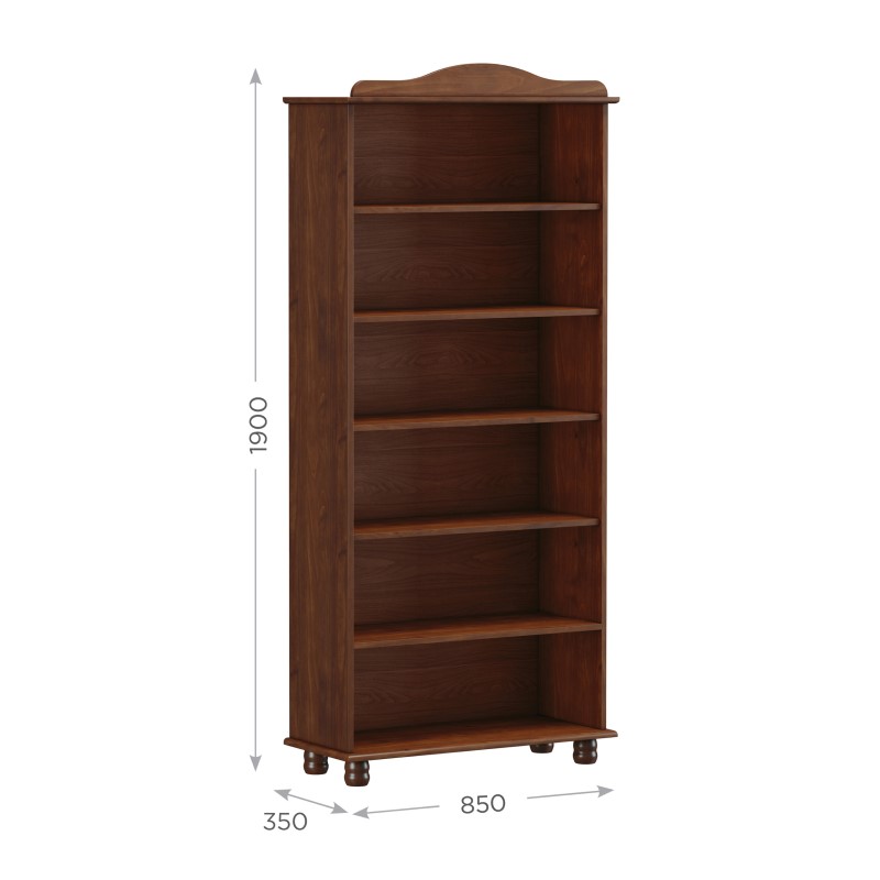 BIBLIOTECA 6 ESTANTES DE MADERA