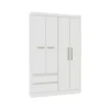 ROPERO 4 PUERTAS - MALBEC Y BLANCO