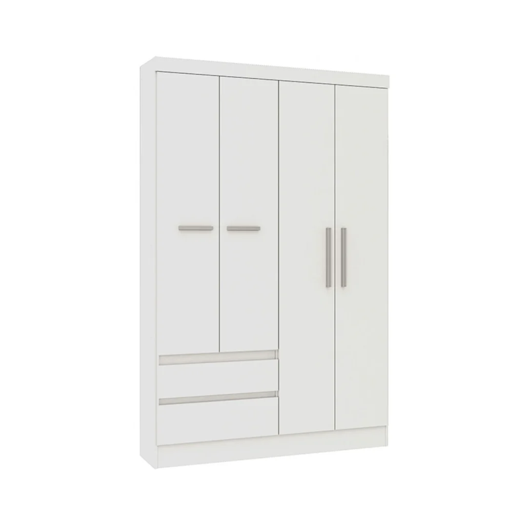 ROPERO 4 PUERTAS - MALBEC Y BLANCO