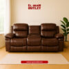 SILLÓN RECLINABLE - 3 CUERPOS MARRON