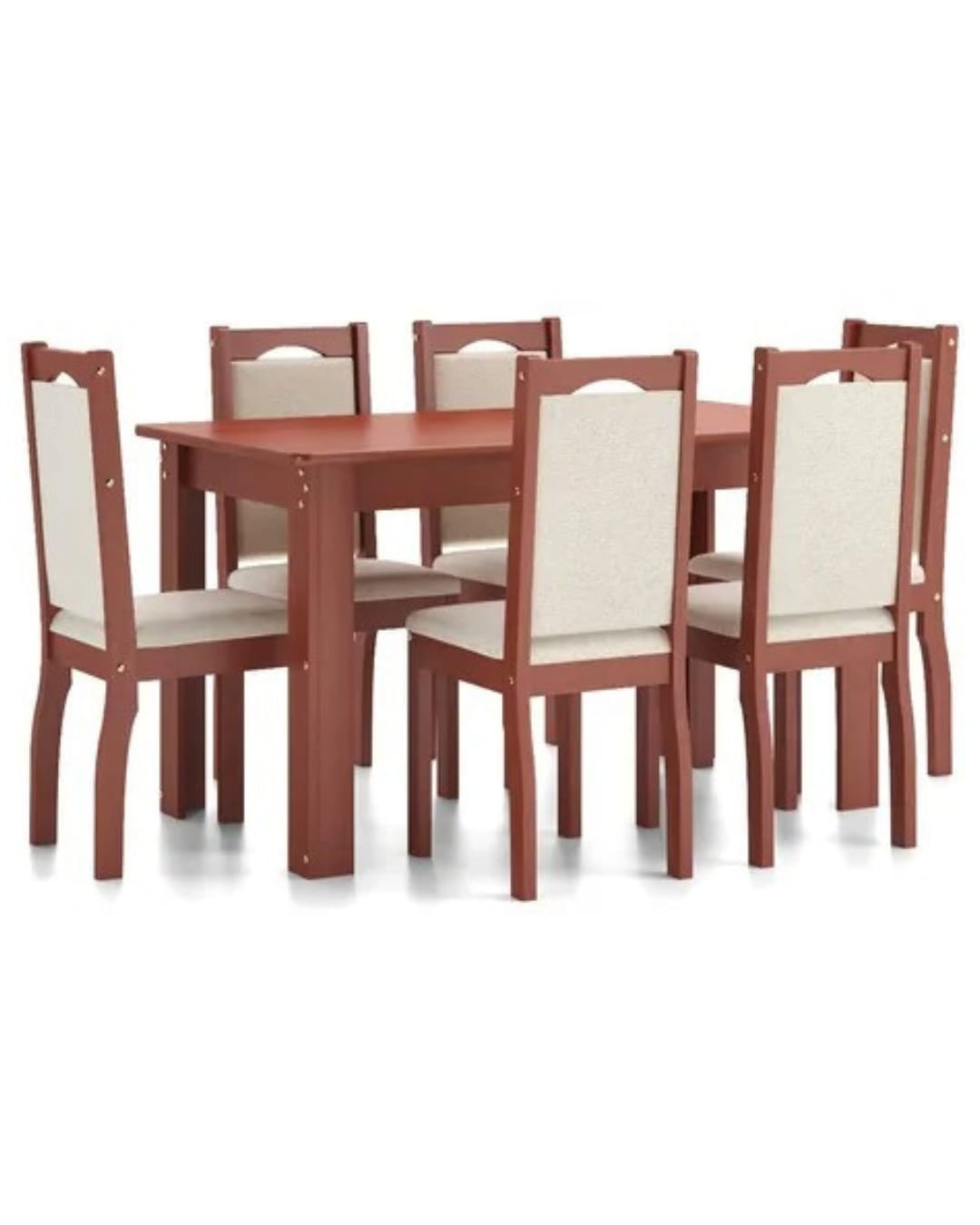 COMEDOR DE 6 SILLAS LETICIA TAPIZADO