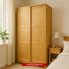 ROPERO 2 PUERTAS 2 CAJONES MADERA MACIZA