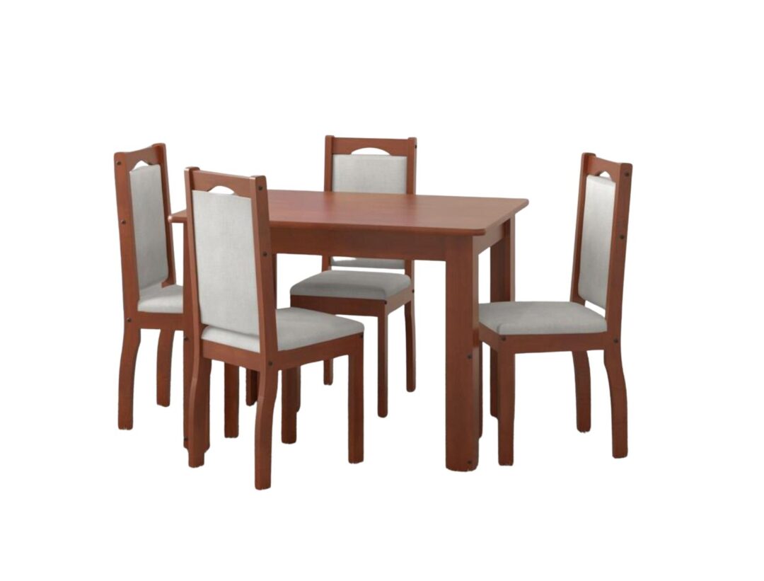 COMEDOR DE 4 SILLAS LETICIA TAPIZADO