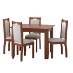 COMEDOR DE 4 SILLAS LETICIA TAPIZADO