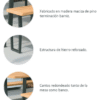 CONJUNTO DE MESA CON DOS BANCOS - GEORGIA