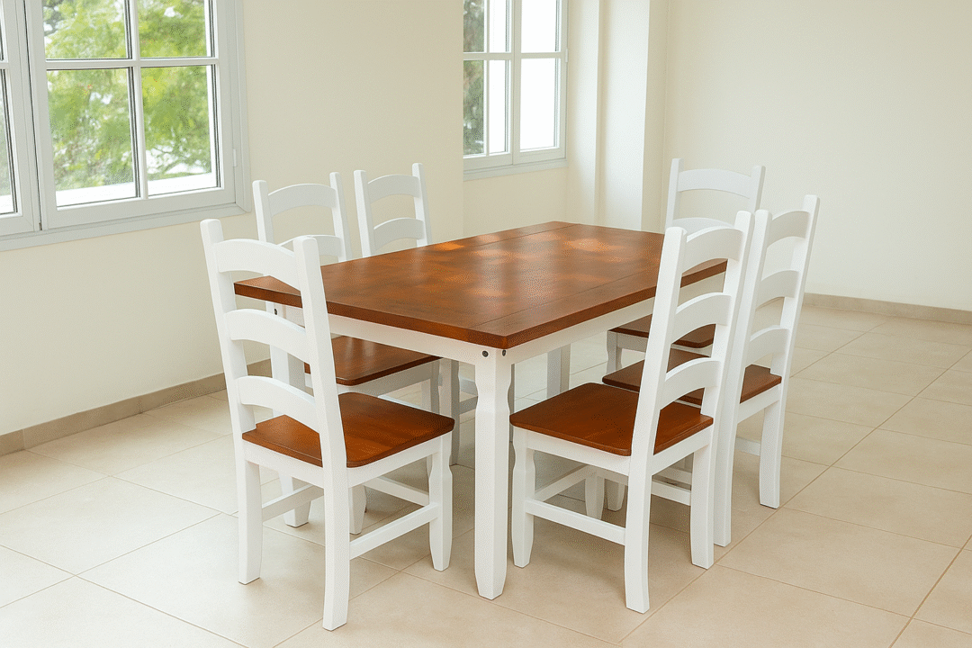 Juego de comedor 6 sillas, ADS