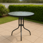 ChatGPT Image 29 nov 2025, 11_59_19 Mesa de Exterior Acero y Vidrio 80cm