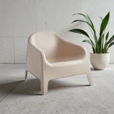 Sillón Skarpo Beige/Negro